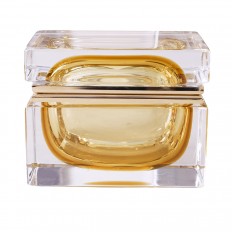 Rectangular Murano covered glass box